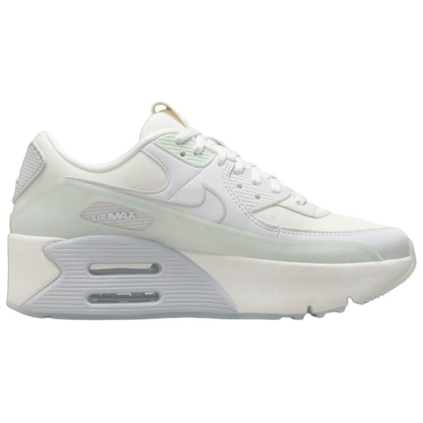 Nike Air Max 90 Повседневная обувь Low Топ Candlelight Белый/PEAK Белый Фотон Розовый Женские