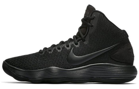 Nike Hyperdunk 2017 Амортизаторы Устойчивые к истиранию Высокие Баскетбольные Кроссовки Мужские Черные