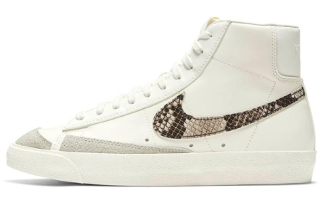 Nike Blazer '77 SE Покрытие Slip-resistant Амортизация Баланс MID Топ Скейтборд Кроссовки Женские Экрю