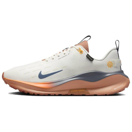 Nike InfinityRN 4 Покрытие Устойчивое к истиранию Дышащий Низкий Топ Повседневные Беговые кроссовки Мужские Белый Оранжевый