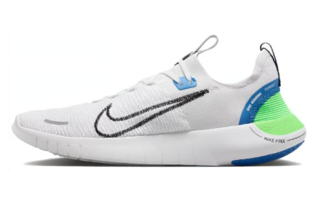 Nike Free RN Устойчивый к истиранию Дышащий Поддерживающий Низкий Топ Повседневный Городской Коммутирование Беговые кроссовки Мужской Белый