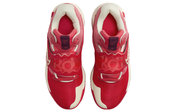 Nike KD Trey 5 X Амортизация Износостойкие Низкие Баскетбольные Кроссовки Унисекс Красный