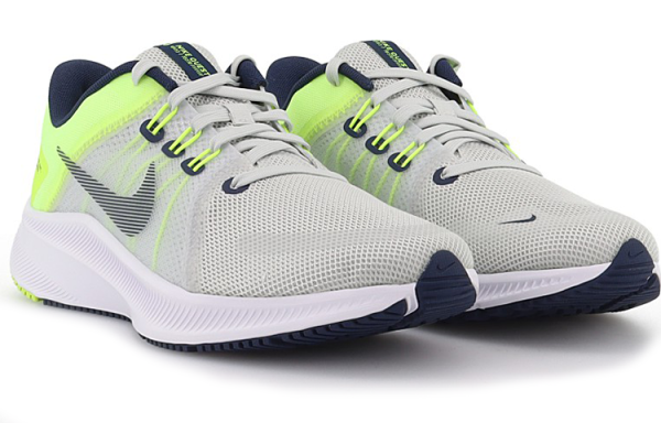Nike Quest 4 Low Топ Тренировочные Беговые Кроссовки Мужские Серый Зеленый