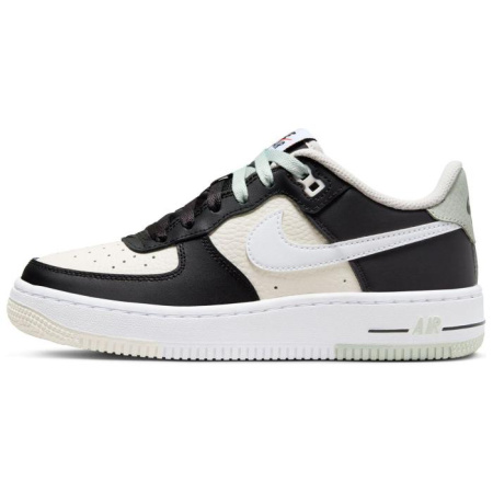 Nike Air FORCE 1 Детские Скейтбординги Низкие Кроссовки Черные Унисекс