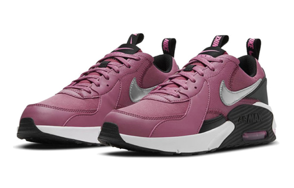 Nike Air Max Excee Low Беговые кроссовки Женские Черный Серебряный Розовый