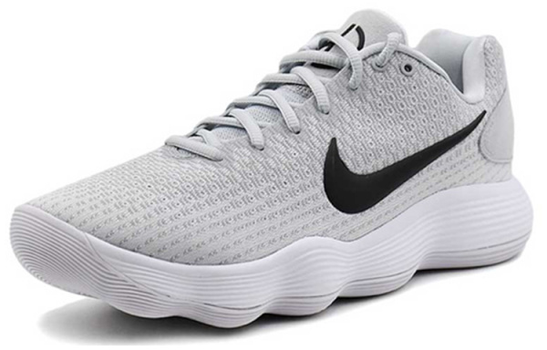 Nike Hyperdunk 2017 Slip-Resistant Низкие Баскетбольные Кроссовки для Игры Мужские Серый Белый