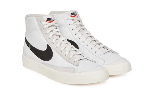 Slam Jam x Nike Blazer 'CLASS 1977' Non Slip Легкий MID Скейтборд Кроссовки Мужские Белый Черный