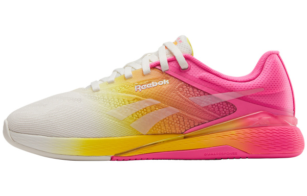 reebok Кроссовки для тренировок Низкие Белый Желтый Красный Женские