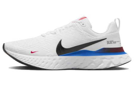 Nike React Infinity Run Flyknit 3 Амортизаторы Шок Устойчивость к Износу Низкий Топ Беговые кроссовки Мужские Белые