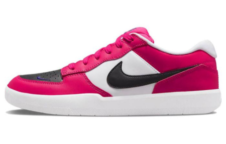 Nike SB Force 58 PRM L Slip-Resistant Abrasion-Resistant Легкий Низкий Скейтбординг Кроссовки Unisex Черный Белый Розовый