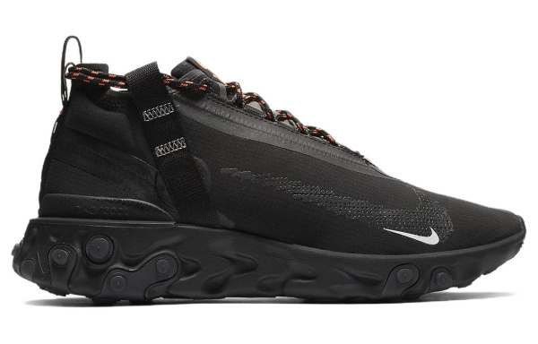 Nike ISPA React LW WR MID Амортизация Противоскользящий Легкий MID Топ Повседневный Унисекс Черный