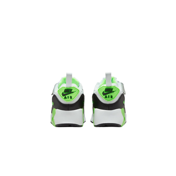 Nike Air Max 90 EasyOn Детская обувь Низкие кеды Белый/Фотонно-серый/Взрывно-зеленый/Желтый/Светло-дымчатый серый Kids