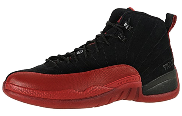 Jordan Air Джордан 12 Ретро Flu Game Non Slip Легкий Высокий Топ Винтажные баскетбольные кроссовки Мужской Черный Красный 2009 Edition