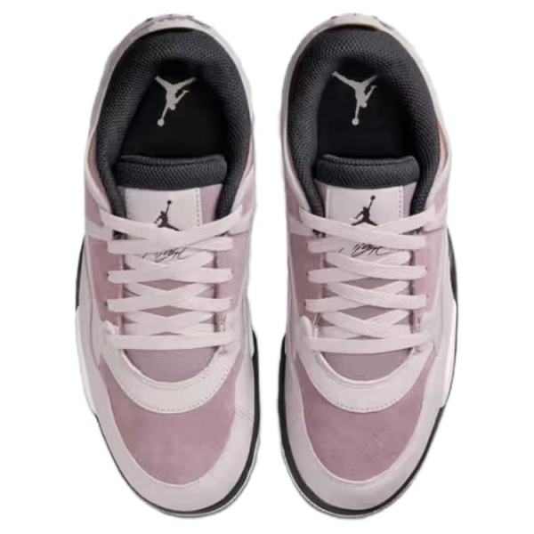 Jordan Air Джордан 4 Нижняя юбка Устойчивая к истиранию Низкий топ Винтажные баскетбольные кроссовки Женские Фиолетовый