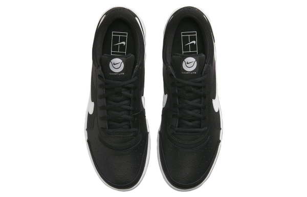 Nike Court Lite 3 Zoom Court Lite 3 Амортизация Дышащий Устойчивый к истиранию Низкий Топ Кроссовки для тенниса Мужской Черный Белый
