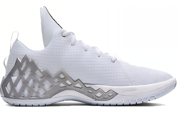 Jordan Jumpman Diamond LOW PF Non Slip Легкий Низкий Топ Баскетбольные кроссовки Мужской Белый Серебряный