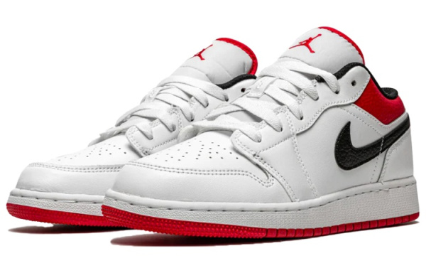 Jordan Air Jordan 1 Low 'Чикаго' Low Топ Винтажные баскетбольные кроссовки Мужской Белый и красный
