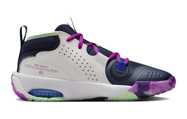 Nike Детские баскетбольные кроссовки MID Топ Белый Синий Унисекс