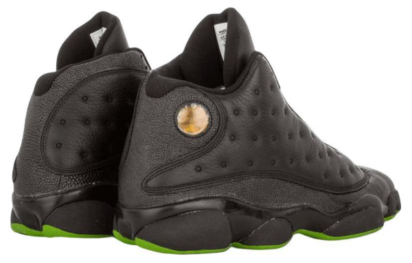 Jordan Air Jordan 13 Ретро Altitudes2005 Высокие Топы Винтажные Баскетбольные Кроссовки Мужские Черные Зеленые