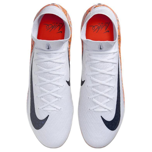 Nike Mercurial Superfly 10 Футбольные бутсы Мужские Белый Черный Оранжевый