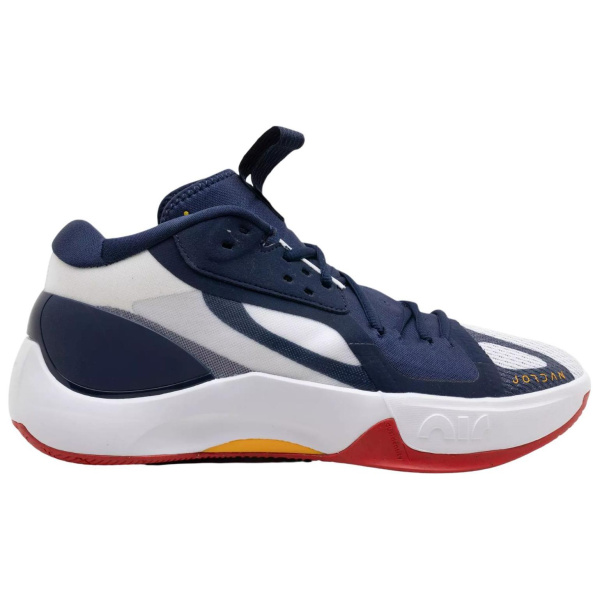 Джордан Zoom Separate Амортизаторы Lower Resistant MID Баскетбольные кроссовки Мужской Синий