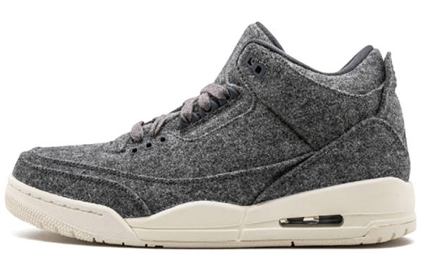 Jordan Air Jordan 3 Retro Wool MID Top Vintage Баскетбольные Кроссовки Мужские Серые