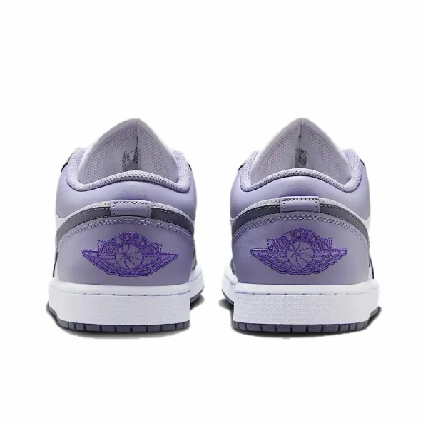 Jordan Air Jordan 1 Нижняя юбка Резистентные Детские Баскетбольные кроссовки Фиолетово-белый