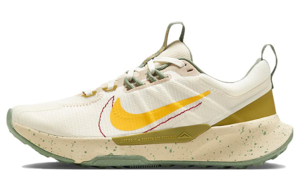 Nike Juniper Trail 2 Low Топ Беговые кроссовки Женские Зеленый Желтый