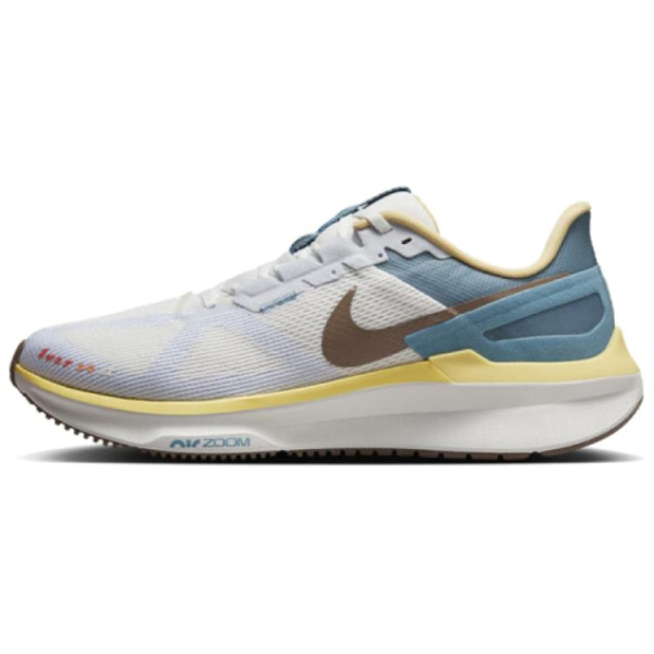 Nike Zoom Structure 25 Беговые кроссовки Низкий топ Серый Зеленый Мужской