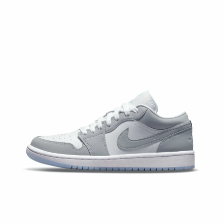 Jordan Air Jordan 1 Нижняя юбка Резистентные амортизаторы Низкий топ Детские баскетбольные кроссовки Серый
