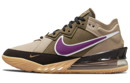 Nike Lebron 18 Low Топ Баскетбольные кроссовки для игры Унисекс Хаки