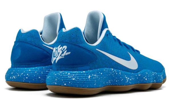 Nike Hyperdunk 2017 Slip-Resistant Низкие Баскетбольные Кроссовки для Игры Мужские Синие Выпуск 2017