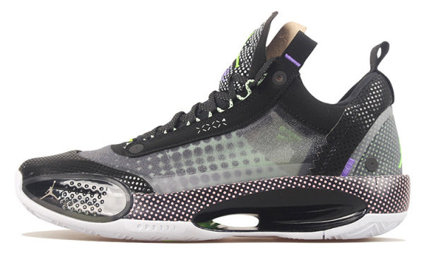 Jordan Air Джордан 34 Low PF Low Топ Баскетбольные кроссовки для игры Мужской Черный
