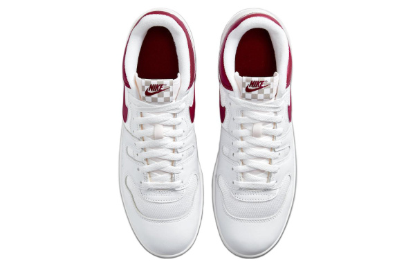 Nike Mac Attack 'Красный Crush' Устойчивый к истиранию Дышащий MID Скейтбординг Кроссовки Унисекс Белый Красный
