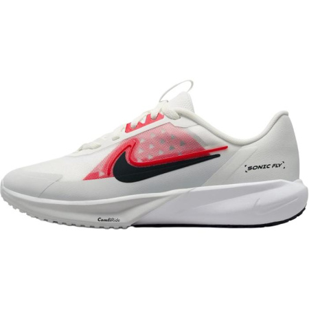 Nike SONIC FLY Детская беговая обувь Низкий топ Белый Красный Школьный возраст