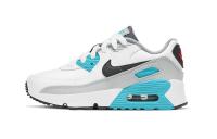 Nike Air Max 90 Kids Lifestyle Shoes White Blue Red Children Aged 3 7 Years Old