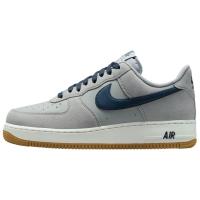 Nike Air FORCE 1 Slip-on Устойчивый к истиранию Низкий Топ Скейтбординг Мужской Серый Синий