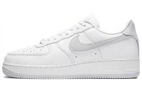 Nike Air FORCE 1 07 Технология Покрытие Противоскользящие Низкие Кроссовки для скейтбординга Унисекс Серый Белый