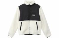 PUMA Velvet Jackets Men Ivory White