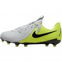 Nike Jr. Phantom GX 2 Academy Anti-Slip Wear-Resistant Low-Top Kids' Soccer Shoes Silver Yellow Kids'