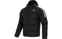 adidas Essentials Midweight Down Hooded Jacket Black