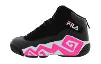 FILA KIDS MB Abrasion Resistant Breathable Mid Top Children's Basketball Shoes Black Kids'