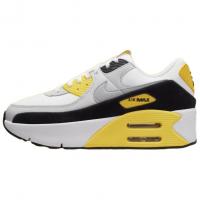 Nike Air Max 90 Anti Slip Wear Resistant Low Top Casual Shoes Women's White Yellow