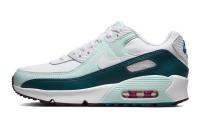 Nike Air Max 90 LTR Slip Resistant Cushioning Wear Resistant Kids Lifestyle Shoes Blue Green White Teenagers