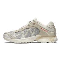 SALOMON Cushioning Anti Slip Wear Resistant Breathability Low Top Running Shoes Unisex Vanilla Earth Gray Fire Red