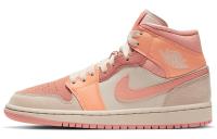 JORDAN 1 Mid Apricot Orange Women's