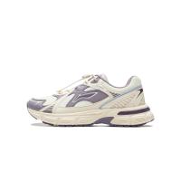 LINING YOUNG Slip-Resistant Cushioning Wear-Resistant Rebound Low-Top Kids Lifestyle Shoes White Purple Kids'