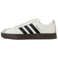 Adidas Vl Court Classic Anti Slip Wear Resistant Low Top Skateboard Shoes Unisex White