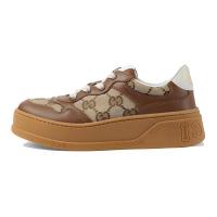 GUCCI Kids GG canvas Leather Sneakers