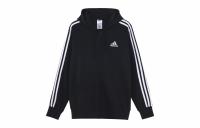 Adidas Free Shipping With AdiClub Essentials French Terry 3 Stripes Full Zip Hoodie